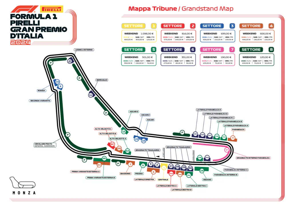 F1 GP Monza 2024, guida all'acquisto dei biglietti ecco i prezzi