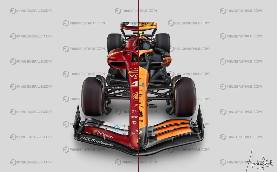 confronto ferrari mclaren mcl38
