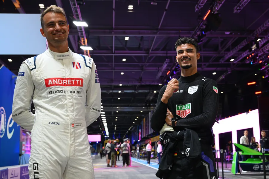 Nico Müller e Pascal Wehrlein durante il weekend dell'E-Prix di Londra - Porsche - Andretti - Formula E