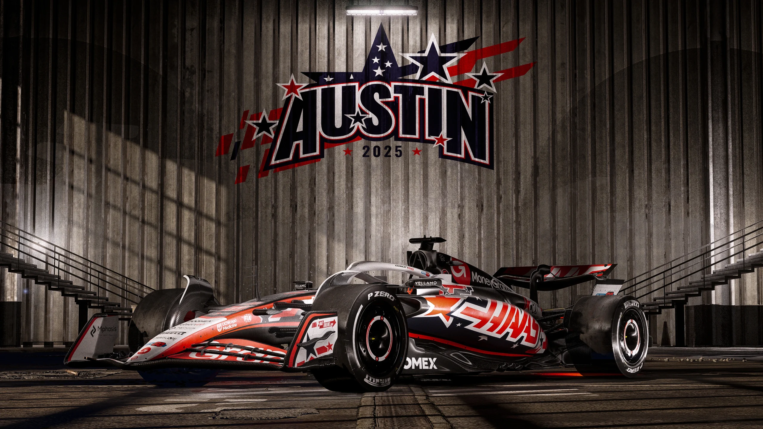 livrea Haas Austin Ferrari Hamilton Leclerc Antonelli Mercedes Verstappen
