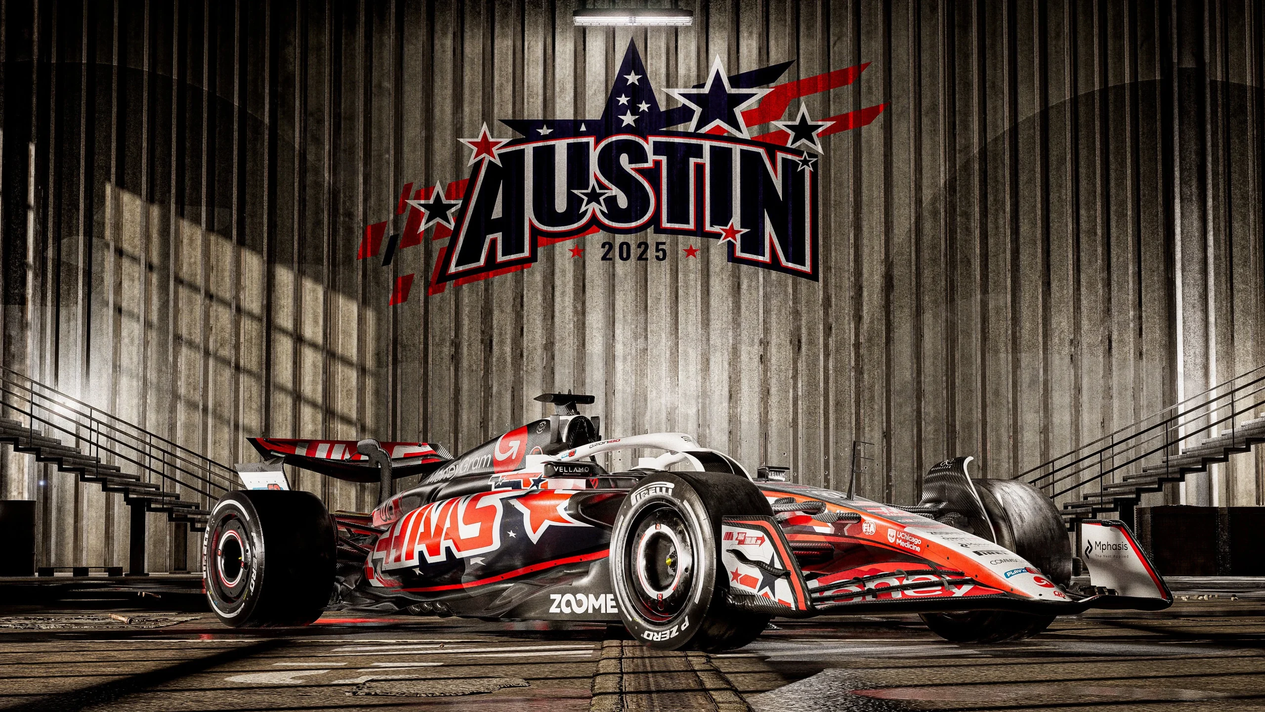 livrea Haas Austin Ferrari Hamilton Leclerc Antonelli Mercedes Verstappen